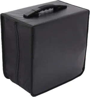 CD Case Zipper Closure Lightweight Vcd Discs Holder for Office Home Car
