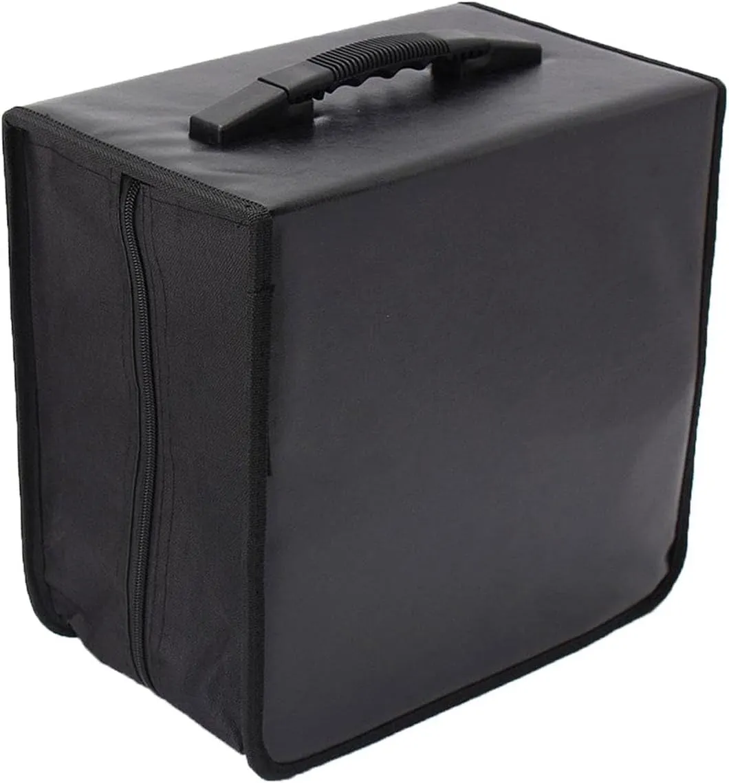 CD Case Zipper Closure Lightweight Vcd Discs Holder for Office Home Car
