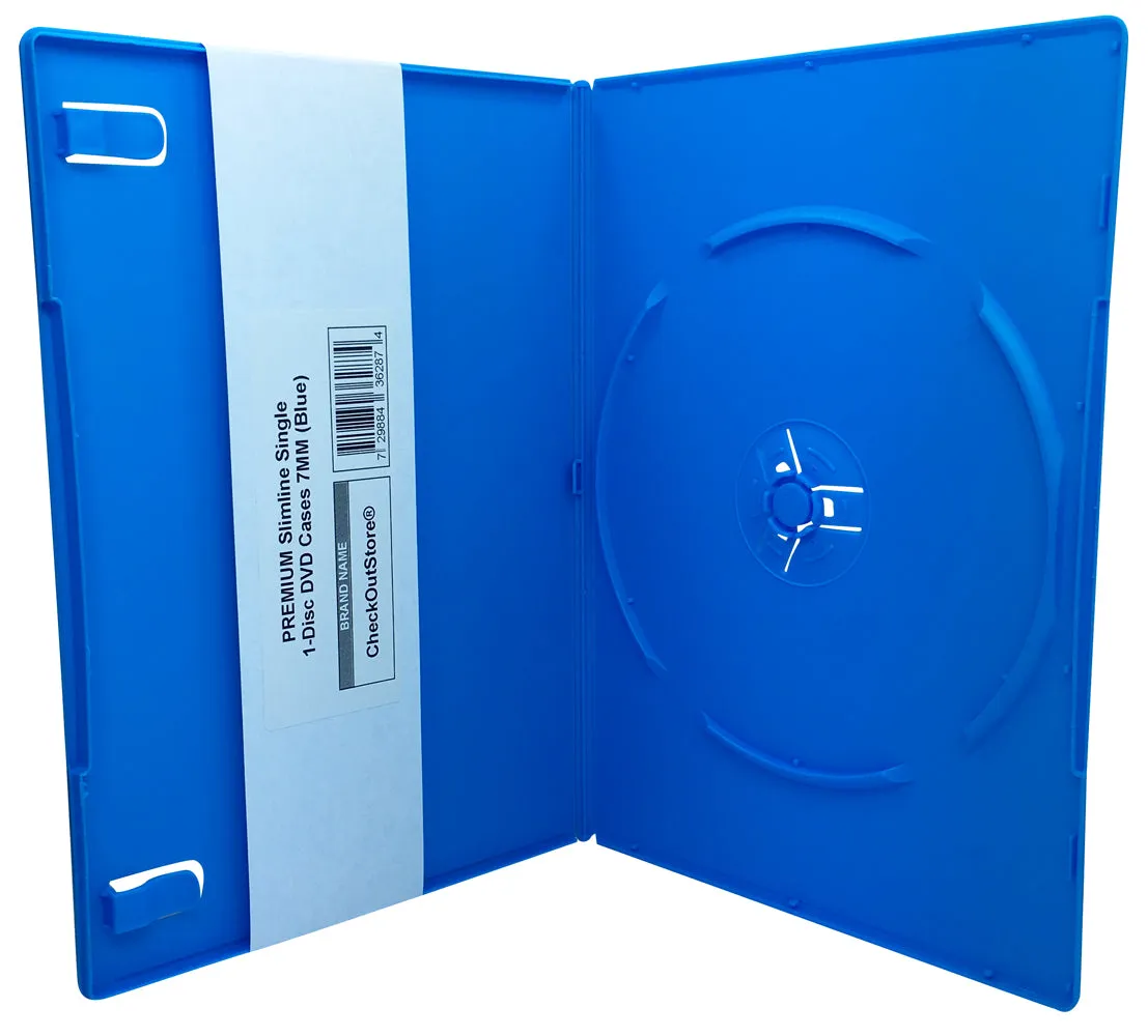 CheckOutStore Premium Slimline Single 1-Disc DVD Cases 7mm