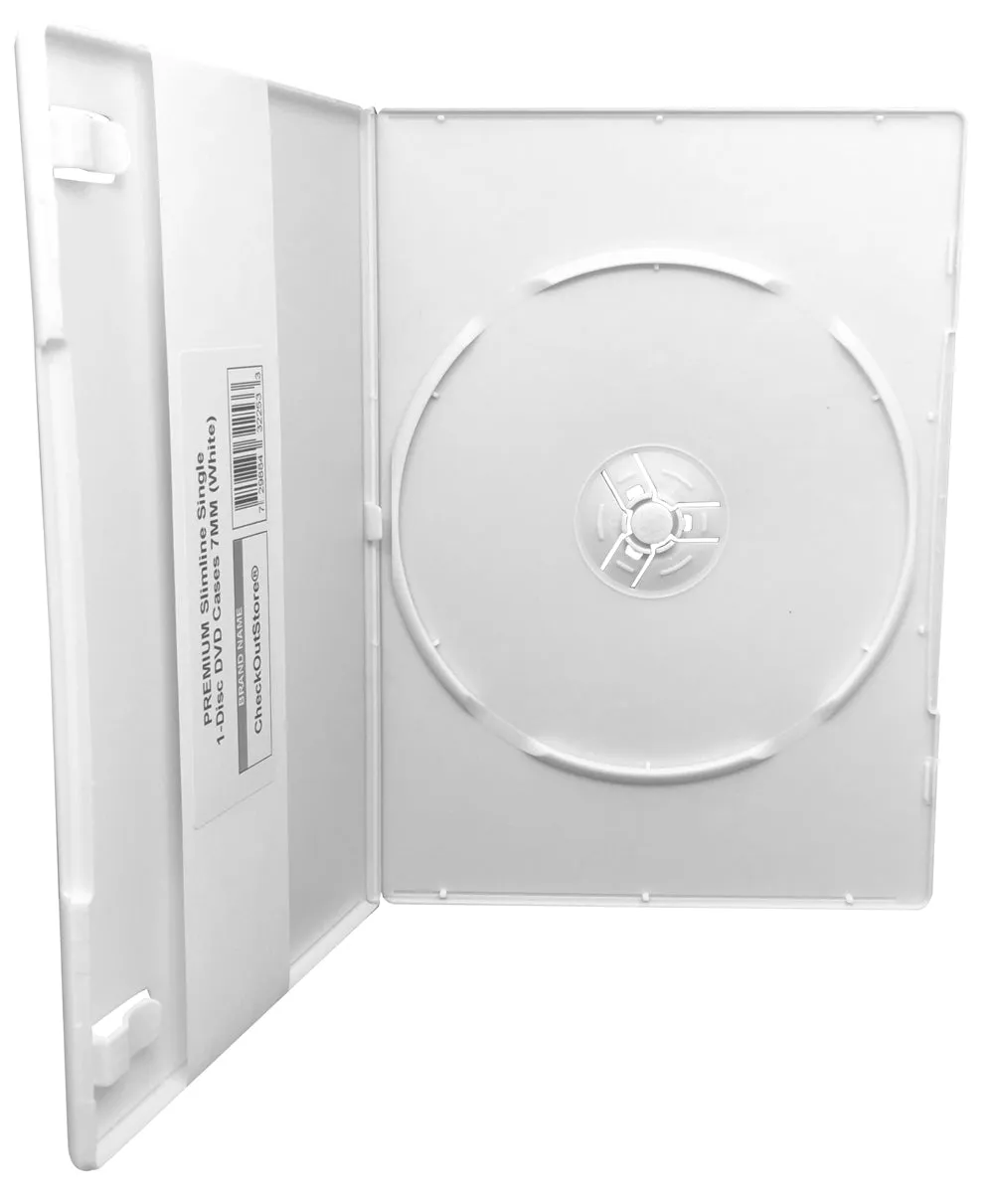 CheckOutStore Premium Slimline Single 1-Disc DVD Cases 7mm