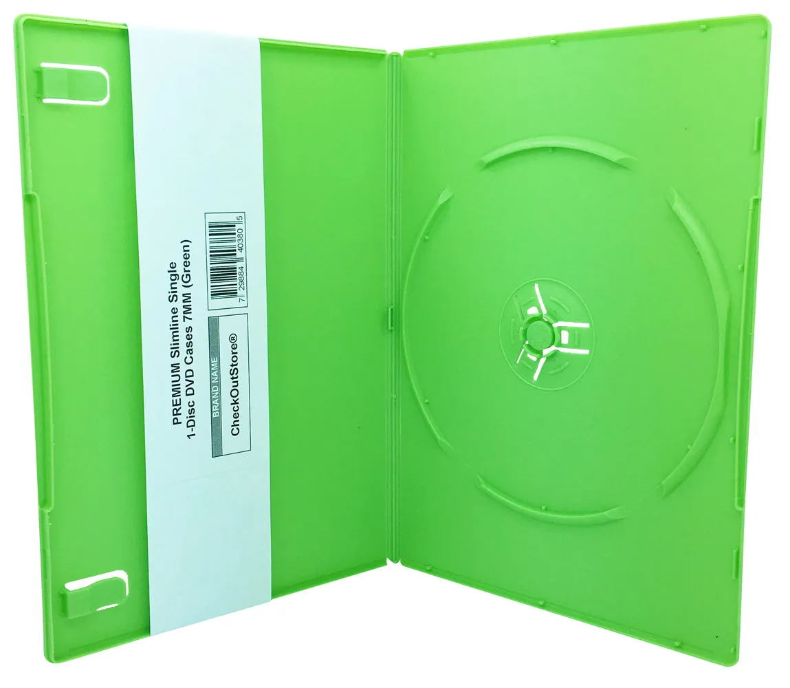 CheckOutStore Premium Slimline Single 1-Disc DVD Cases 7mm