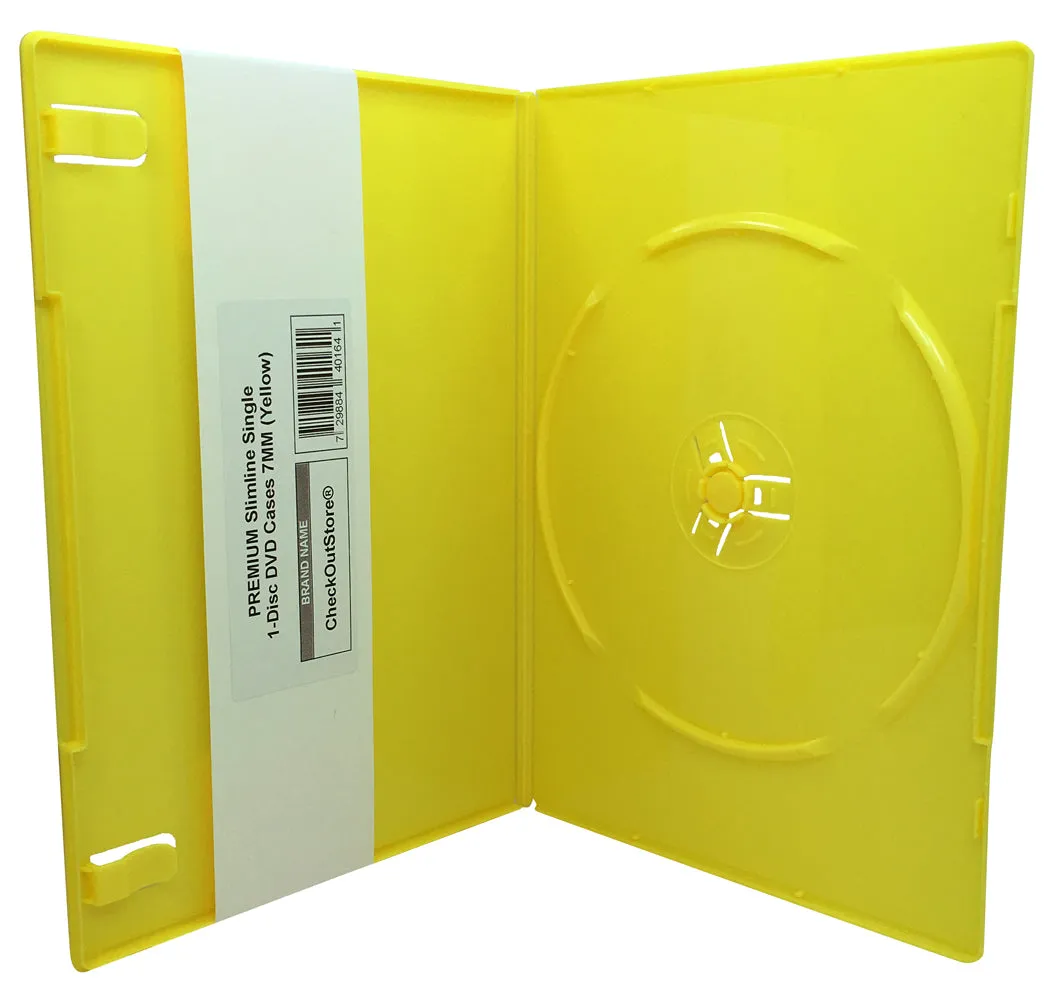 CheckOutStore Premium Slimline Single 1-Disc DVD Cases 7mm