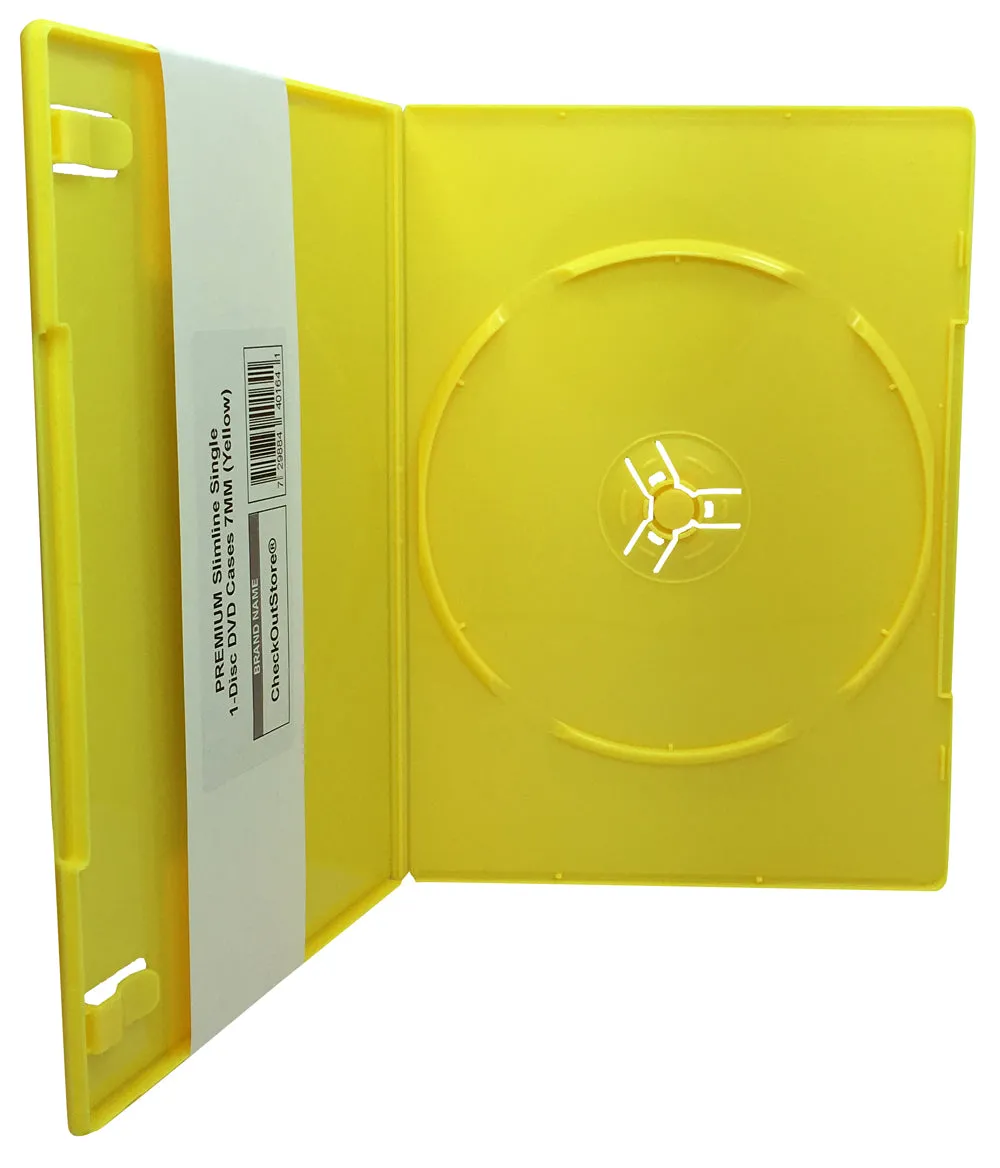 CheckOutStore Premium Slimline Single 1-Disc DVD Cases 7mm