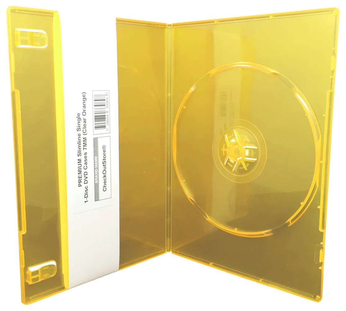 CheckOutStore Premium Slimline Single 1-Disc DVD Cases 7mm