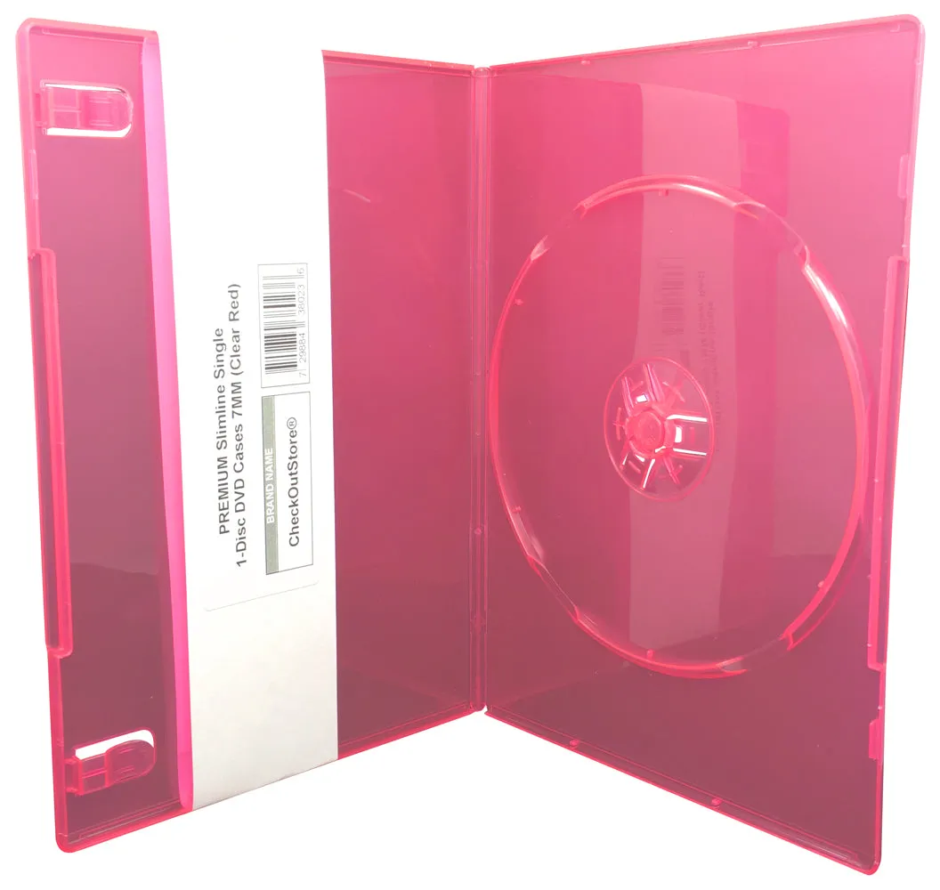 CheckOutStore Premium Slimline Single 1-Disc DVD Cases 7mm