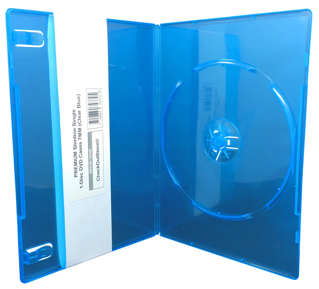 CheckOutStore Premium Slimline Single 1-Disc DVD Cases 7mm