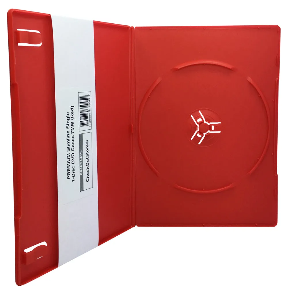 CheckOutStore Premium Slimline Single 1-Disc DVD Cases 7mm