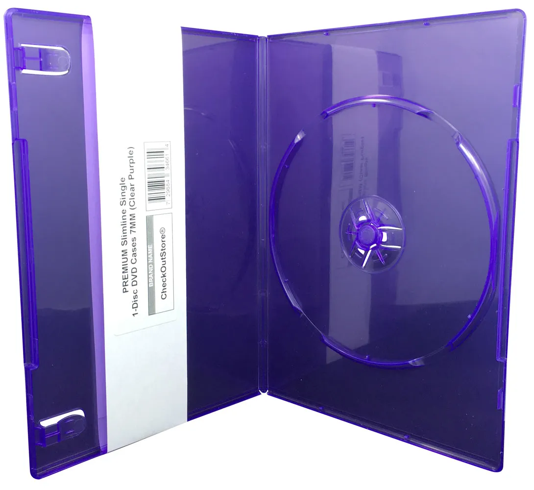 CheckOutStore Premium Slimline Single 1-Disc DVD Cases 7mm