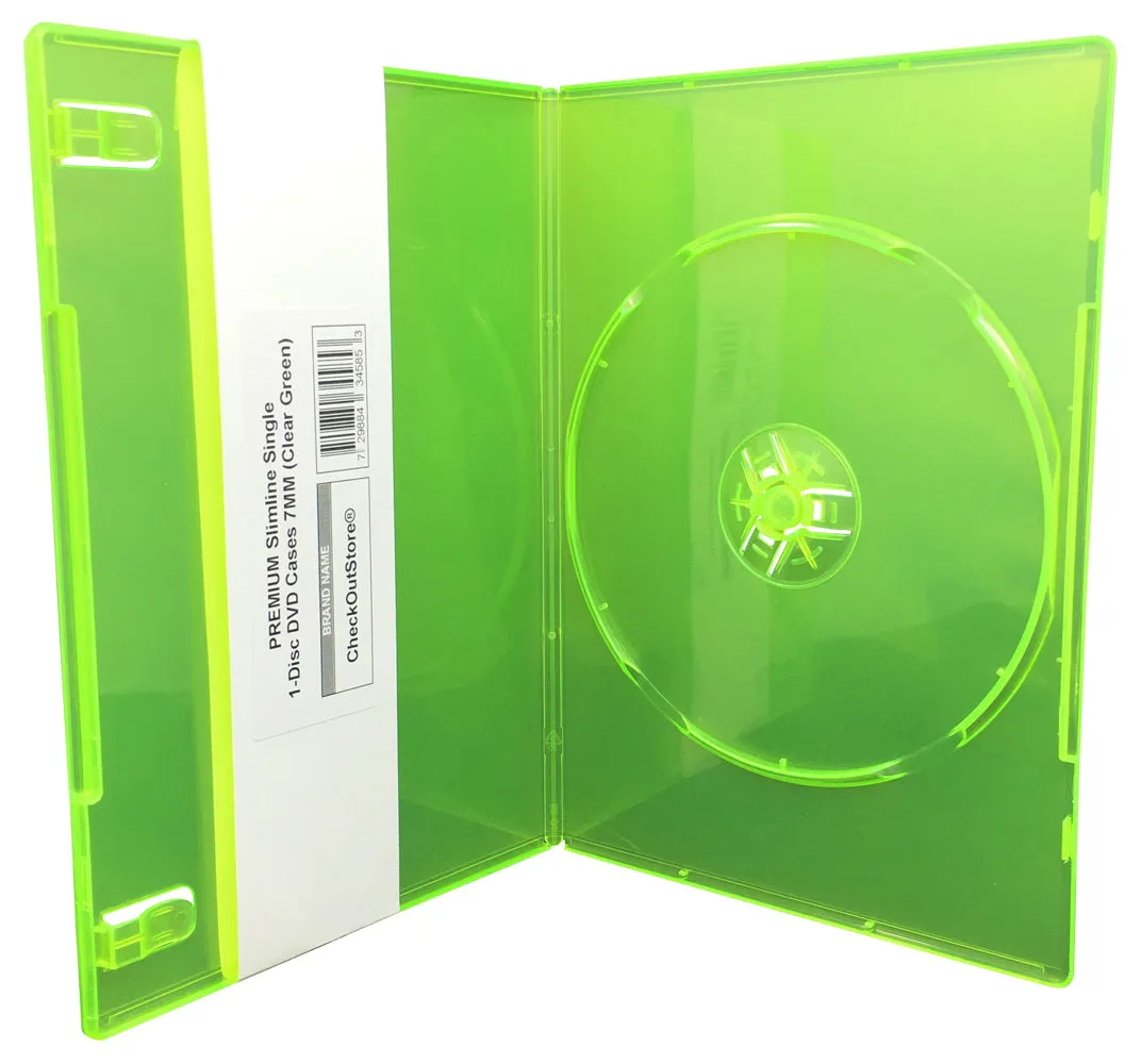 CheckOutStore Premium Slimline Single 1-Disc DVD Cases 7mm