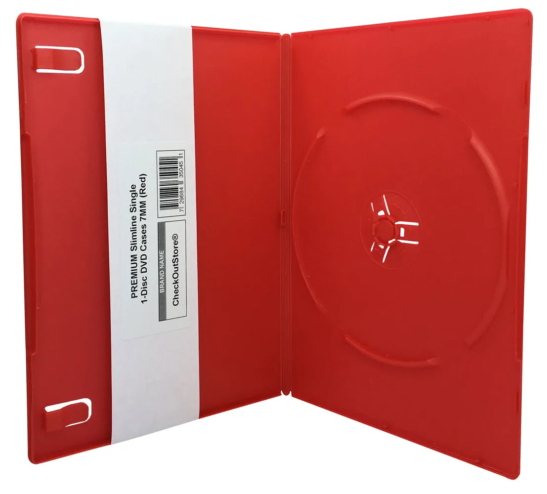 CheckOutStore Premium Slimline Single 1-Disc DVD Cases 7mm