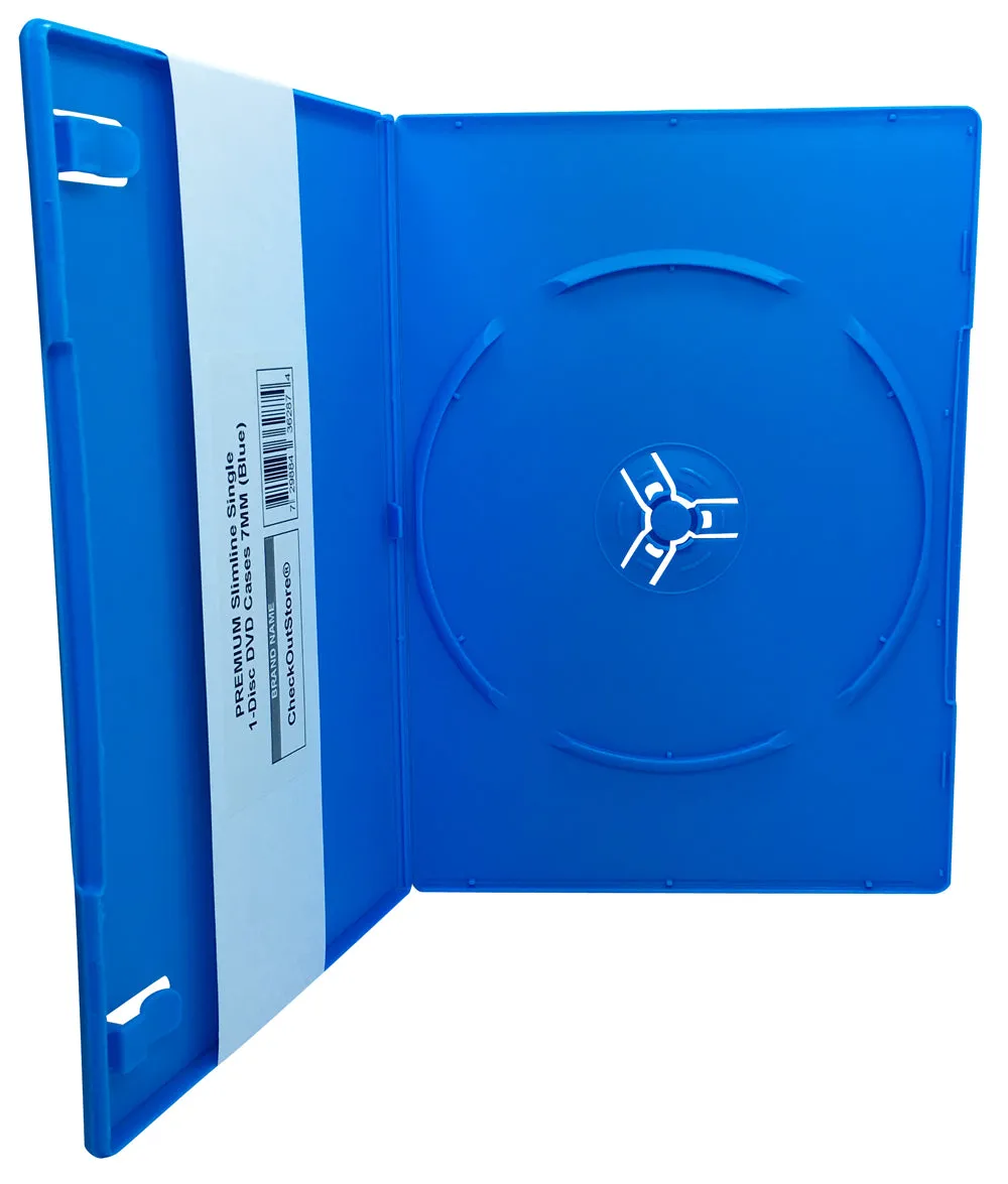 CheckOutStore Premium Slimline Single 1-Disc DVD Cases 7mm