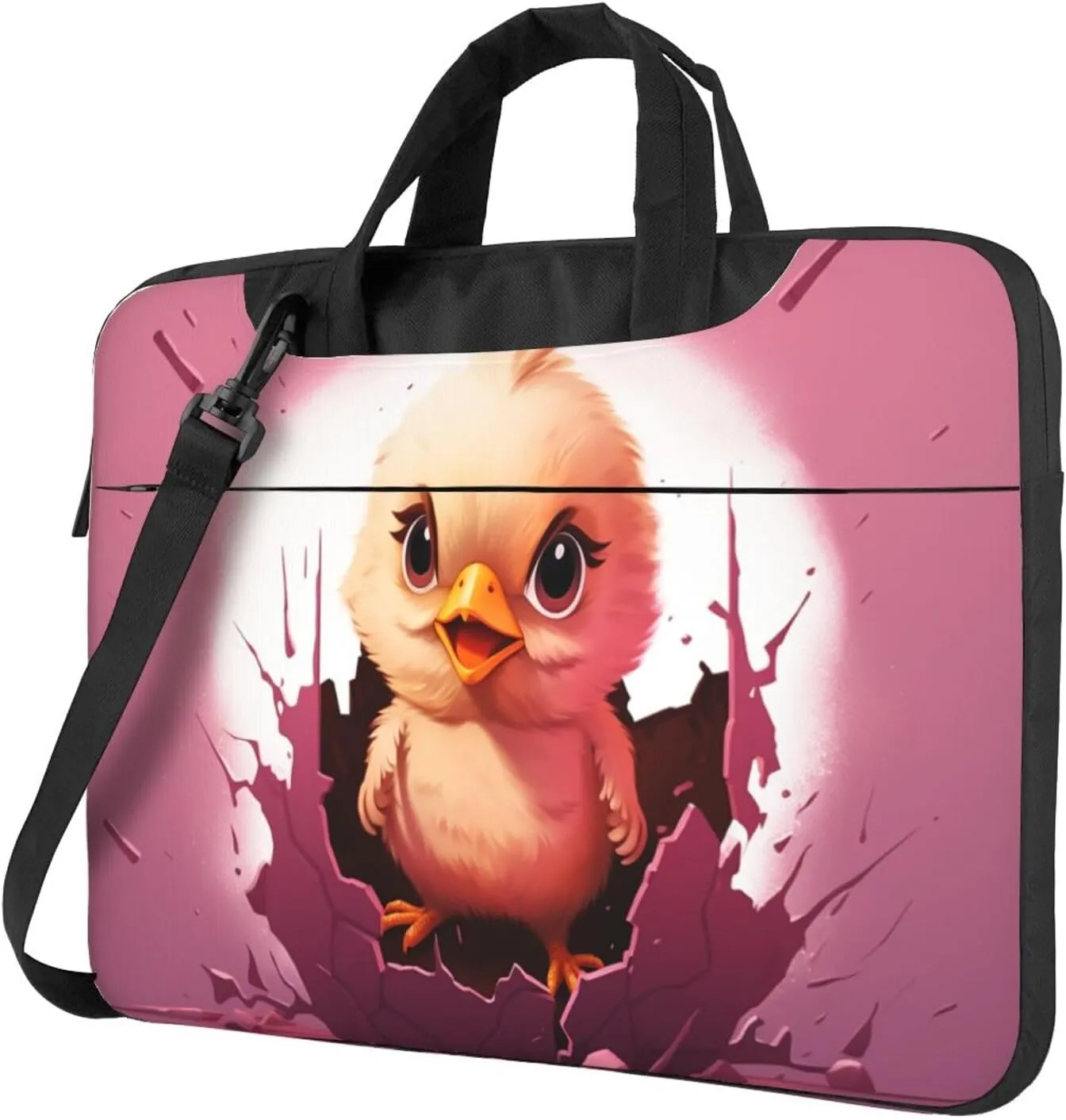 Chicken Hatches Laptop Bag Laptop Messenger Shoulder Bag Travel Computer Bag for Women Men