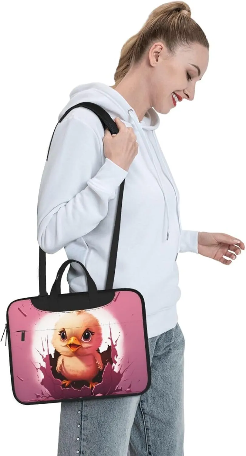 Chicken Hatches Laptop Bag Laptop Messenger Shoulder Bag Travel Computer Bag for Women Men