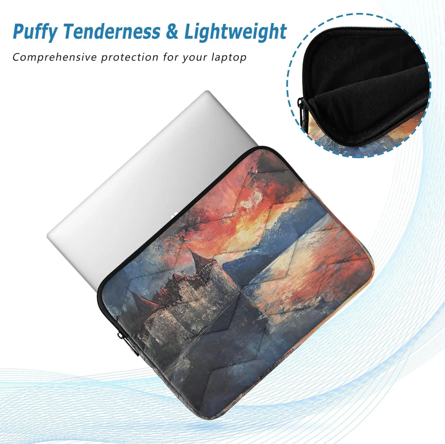 Chinese Dragon Laptop Case for Women, 13-13.3 Inch Laptop Bags for Women, Travel Laptop Bag