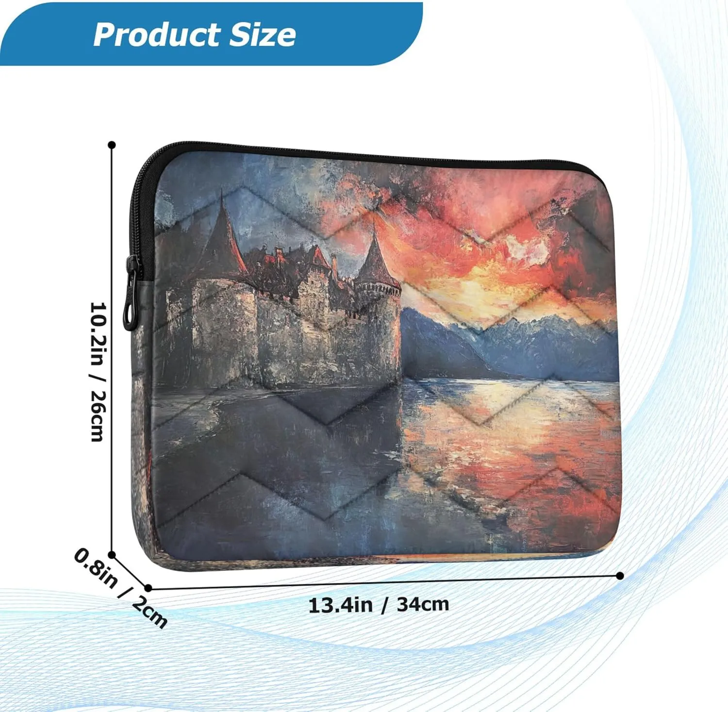 Chinese Dragon Laptop Case for Women, 13-13.3 Inch Laptop Bags for Women, Travel Laptop Bag