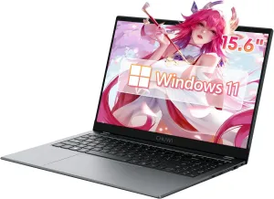 CHUWI 15.6'' Laptop Computer, 256GB SSD 8GB DDR4, Windows 11 Business Laptop with Intel Celeron N4020, 2K FHD Display, TF Card, WiFi, Bluetooth, HDMI, Type-C, 38Wh Battery, Grey (Herobook Plus)