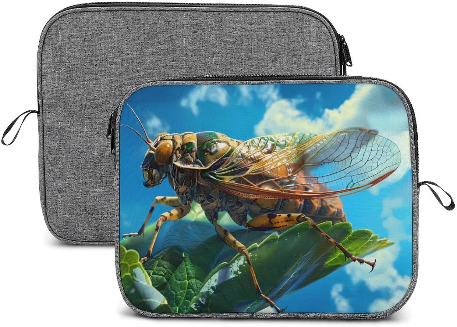 Cicada Green Stem Habitat Laptop Bag Protective Laptop Sleeve Bag Briefcase Carrying Case Handbags for Men Women