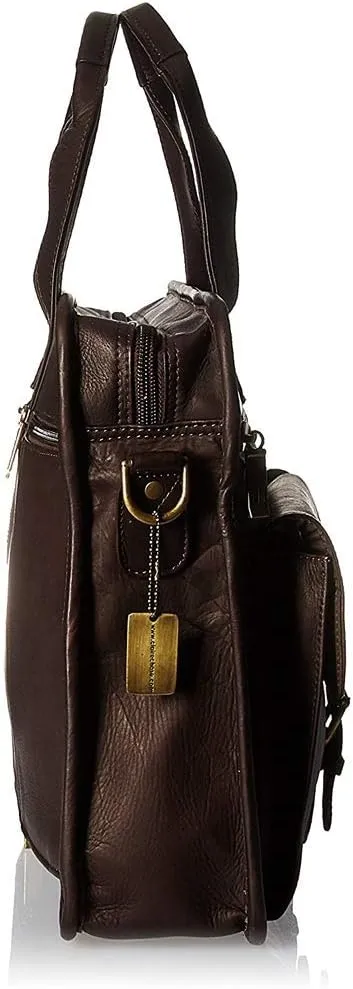 Claire Chase Metropolitan Computer Briefcase, Saddle, One Size
