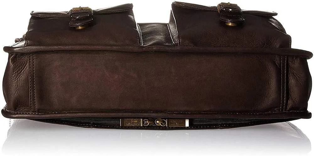 Claire Chase Metropolitan Computer Briefcase, Saddle, One Size