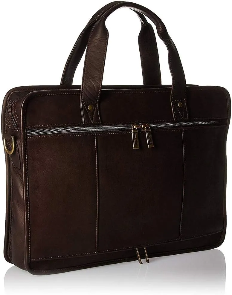 Claire Chase Metropolitan Computer Briefcase, Saddle, One Size