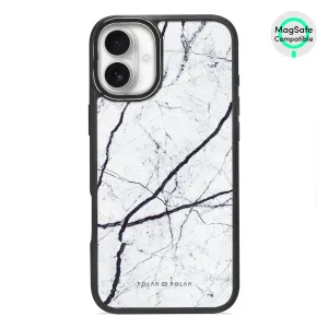 Classic White - iPhone 16 Plus Frosted Black Bumper MagSafe Case