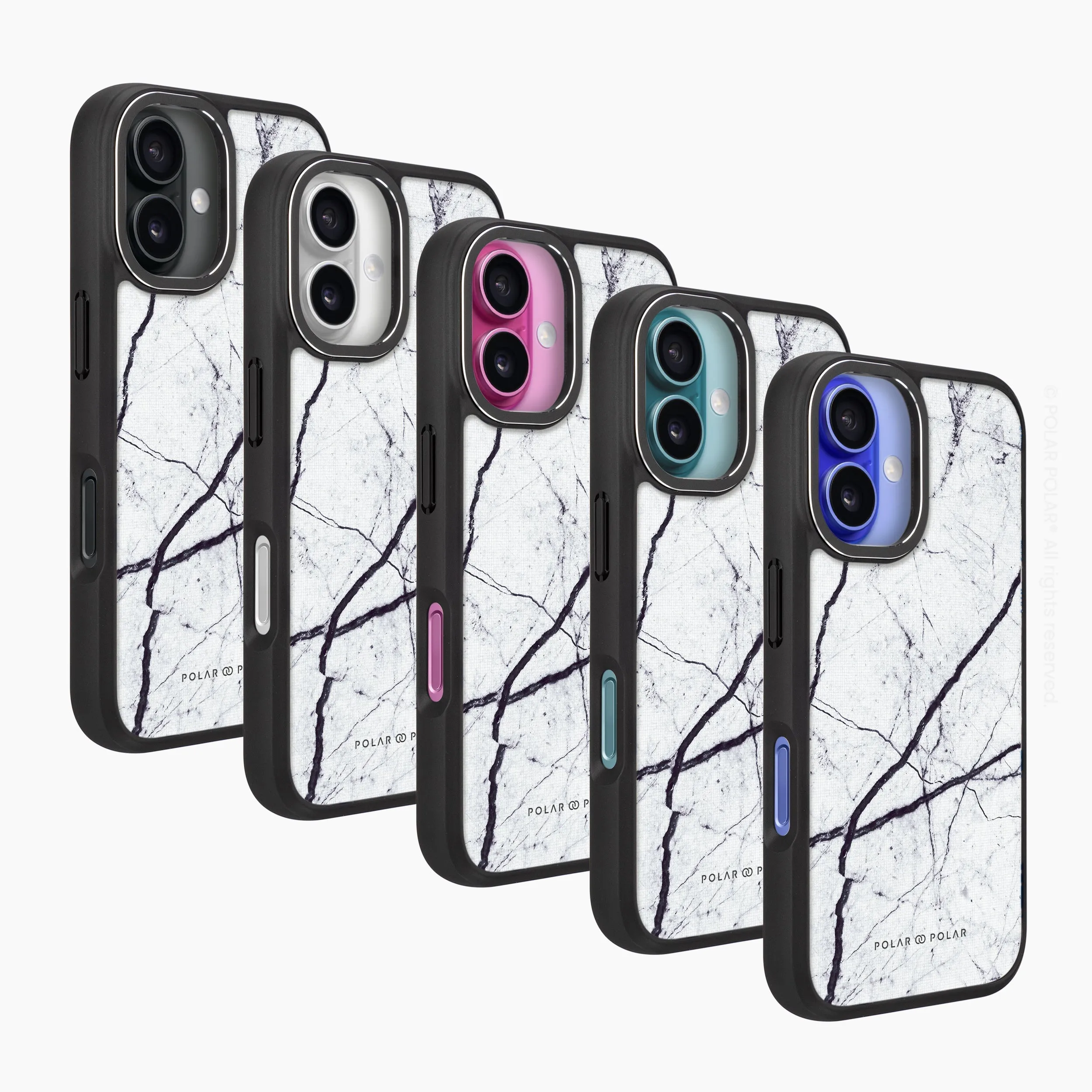 Classic White - iPhone 16 Plus Frosted Black Bumper MagSafe Case