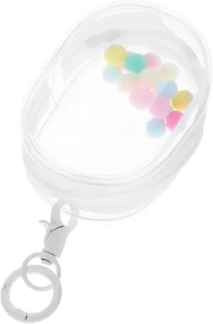 Clear Display Bag for Dolls and Figures PVC Pouch with Zipper and Keychain Portable High Visibility Case for Doll Storage and Display Lightweight Design