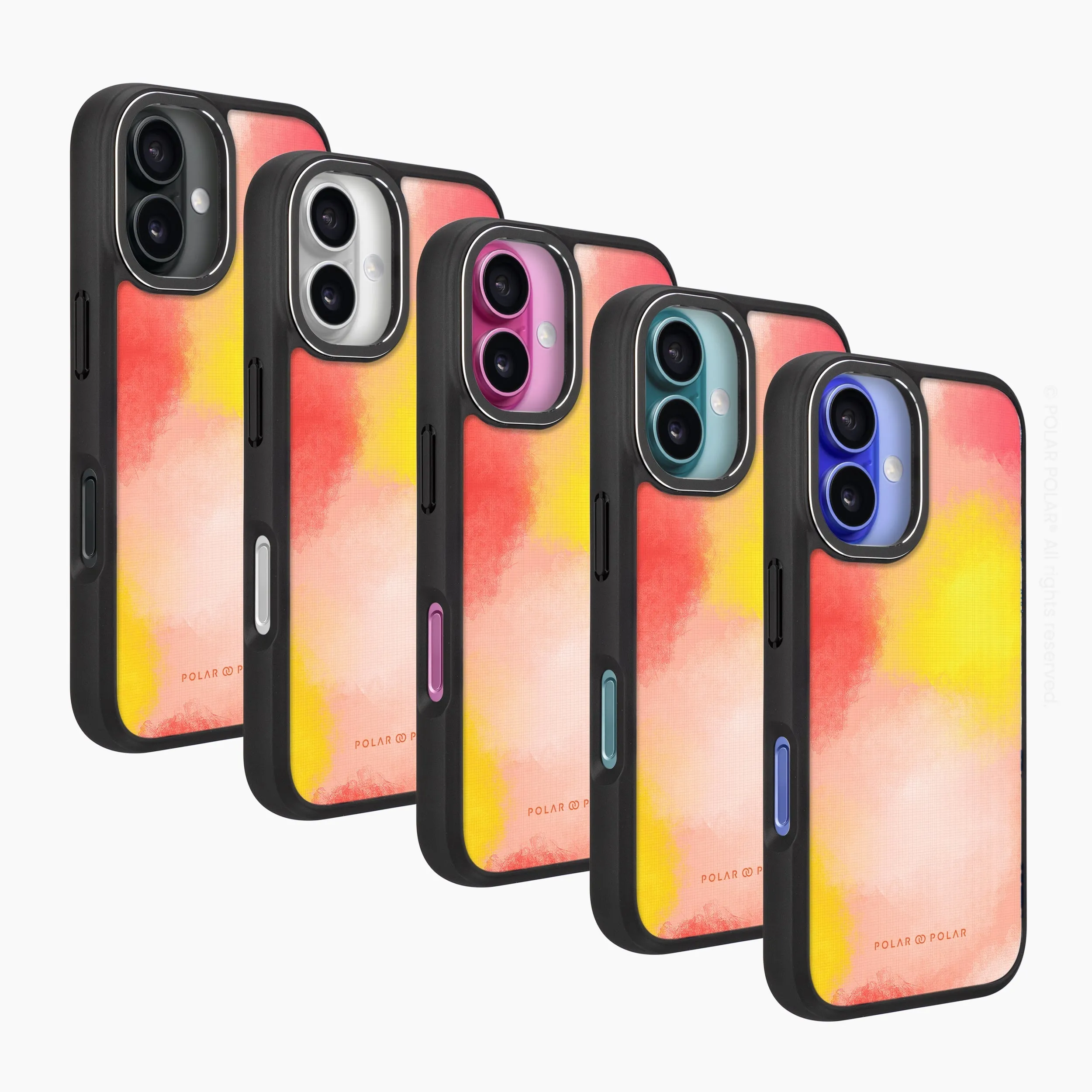 Clouds in Fall - iPhone 16 Plus Frosted Black Bumper MagSafe Case