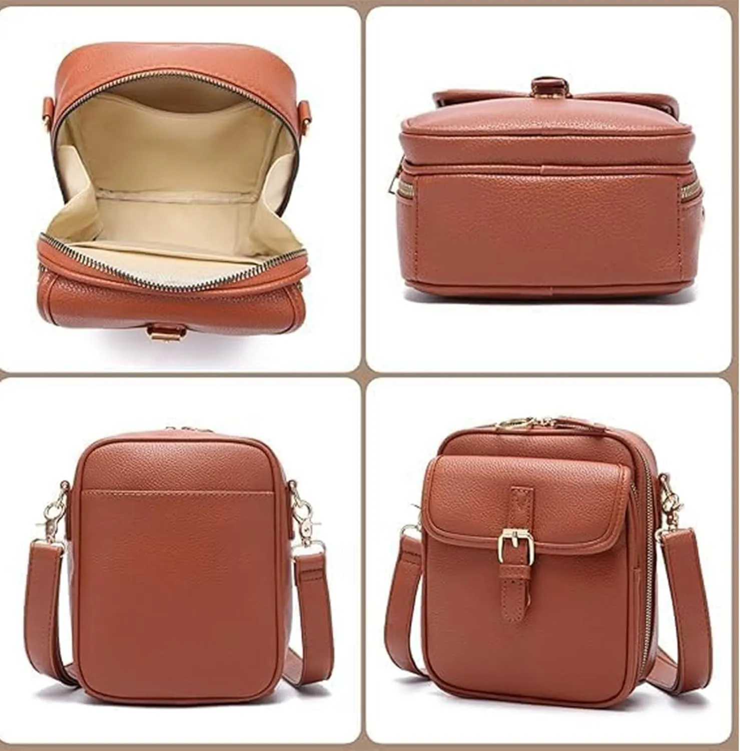 Collaborate Crossbody Leather Bag for Women, Urvashi Crossbody Leather Bags, Collaboraten1 Purse Tojoyride Shoulder Bags