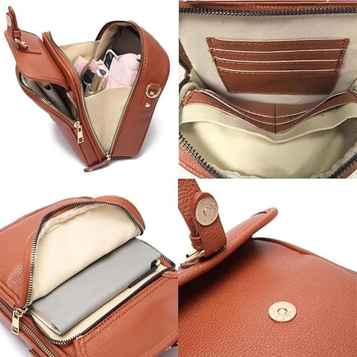 Collaborate Crossbody Leather Bag for Women, Urvashi Crossbody Leather Bags, Collaboraten1 Purse Tojoyride Shoulder Bags