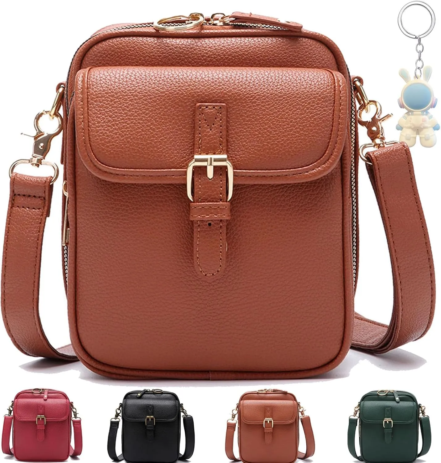 Collaboraten1 Crossbody Leather Bag,Urvashi Crossbody Leather Bag,Anti Theft Shoulder Bags,With Card Slots