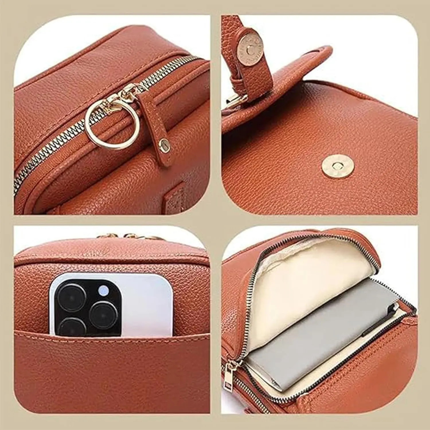 Collaboraten1 Crossbody Leather Bag,Urvashi Crossbody Leather Bags,Collaboration Bag for Women's