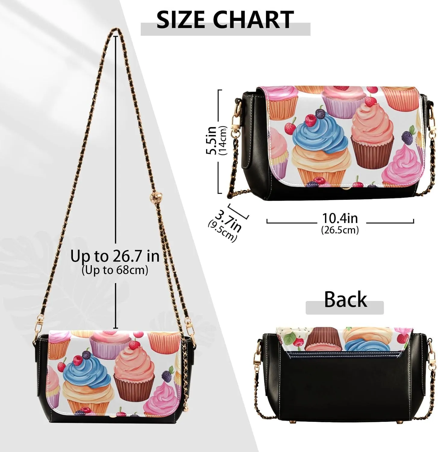 Colorful Roses on Black Leather Women Crossbody Bag, Crossbody Leather Bags for Women, Leather Bag with Zipper