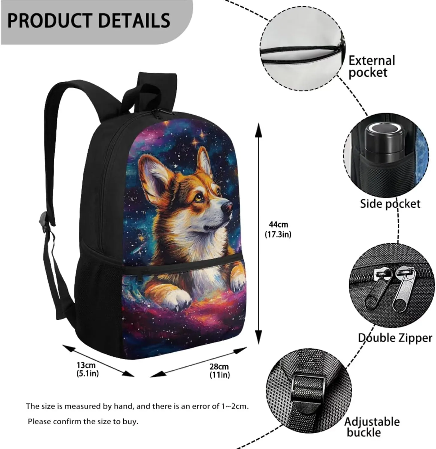 Corgi Backpack and Lunch Box Set Boys Basketball Backpack for Kids 5-7 Cool 4 in 1 Set Boys Bookbag with Lunch Box Back to School Supplies Daypack Bag