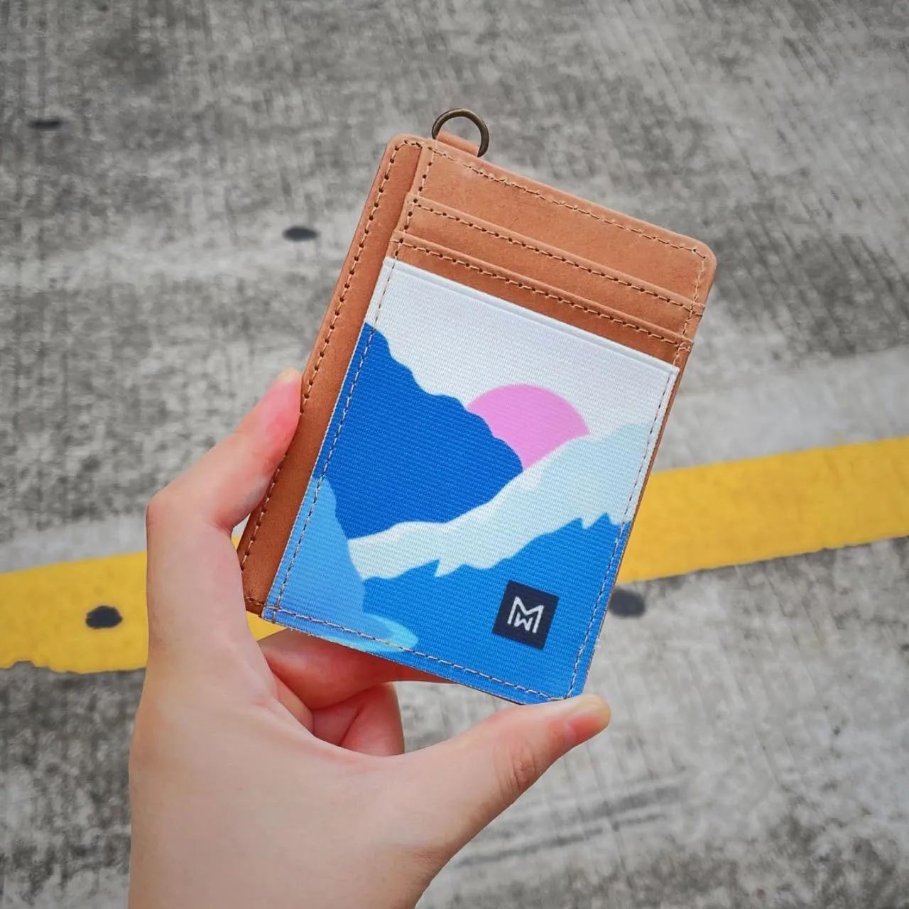Credit Card Holder Wallet for Women Slim Minimalist Wallet RFID Blocking Leather Wallets Elastic Front Pocket Wallet for Women