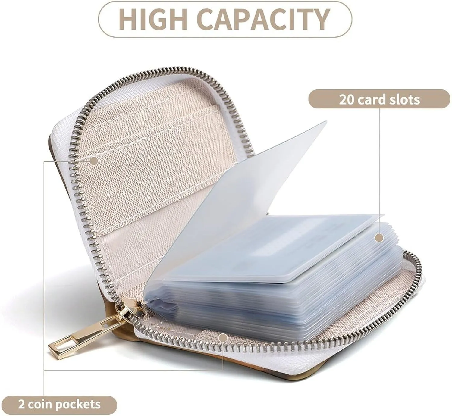 Credit Card Wallet,Albany Covered Bridge Card Cases Holder Credit Card Holder Wallet with Card Slots Coin Cash Zipper Purse Case Wallet
