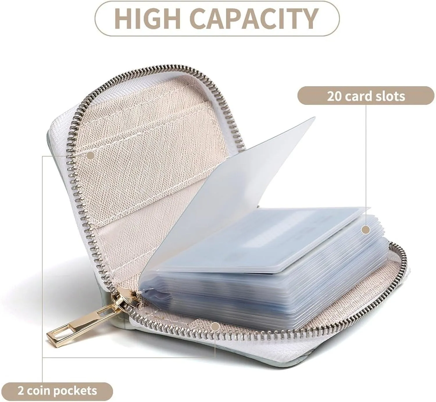 Credit Card Wallet,Boat Map Card Cases Holder Credit Card Holder Wallet with Card Slots Coin Cash Zipper Purse Case Wallet