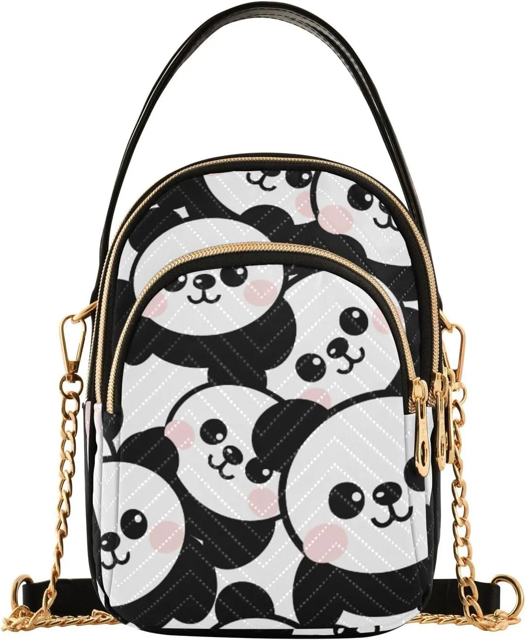 Crossbody Bags for Women Shy Panda Women's Crossbody Handbags Leather Purses Shoulder bag