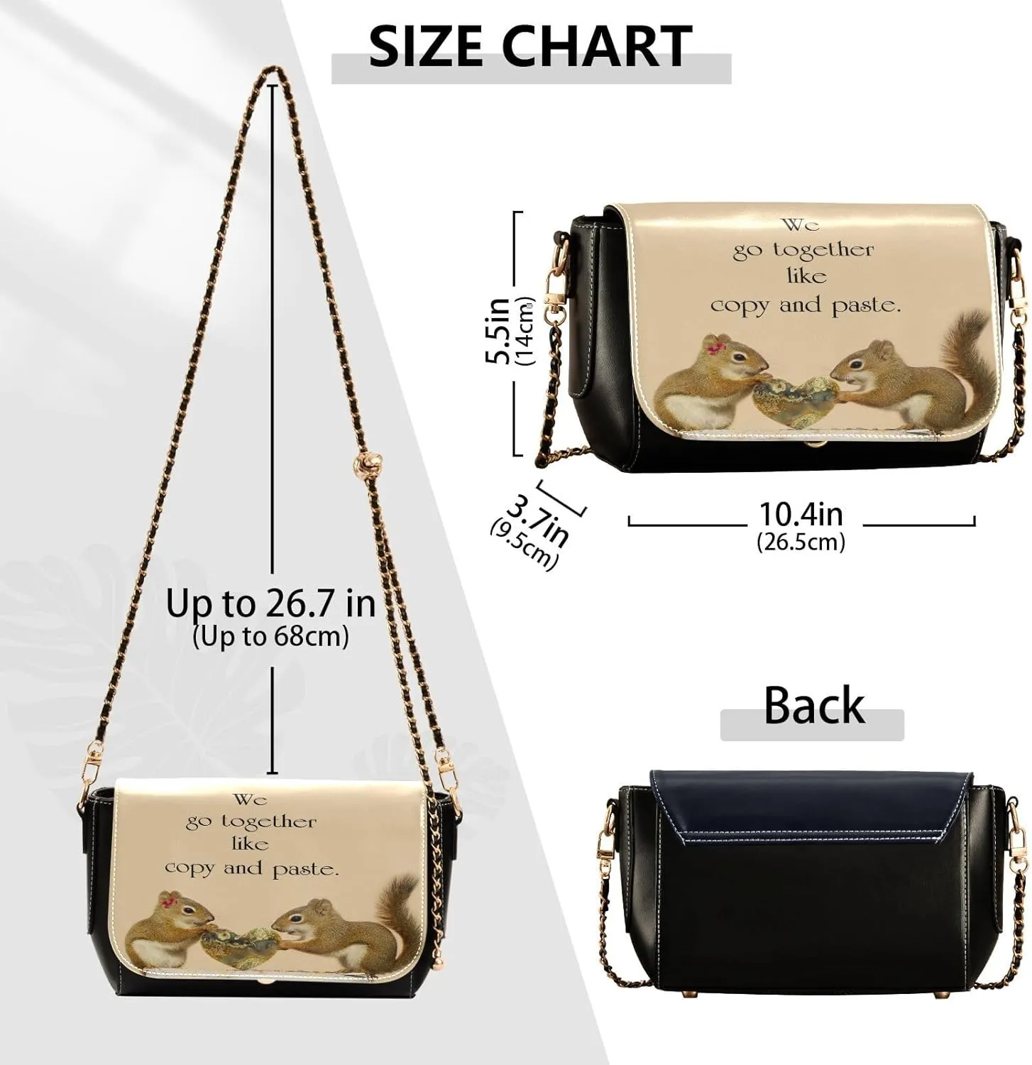 Crossbody Bags for Women Trendy Women's Black Shoulder Bag Small PU Leather Flap Cross Body Bag Handbags
