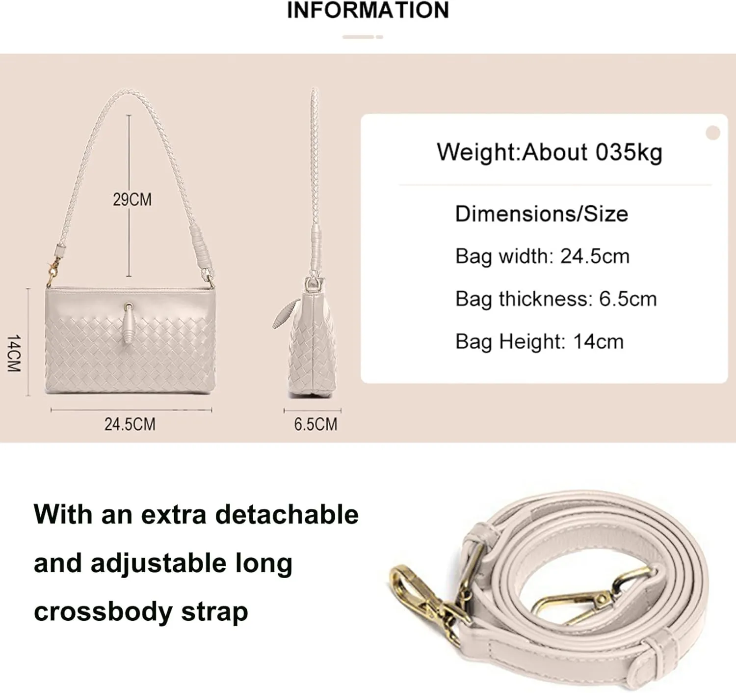 Crossbody Handbags for Women Shoulder Bags Hand Bag Women's Vegan Leather Bag Tote Bags Sling Lightweight Woven Evening Bags
