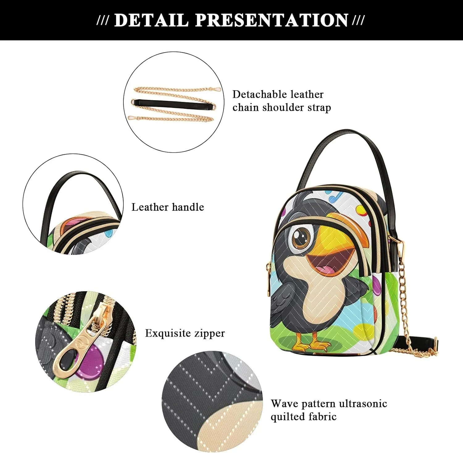 Cute Cartoon Small Shoulder Bags for Women Crossbody Small Purse with Handle