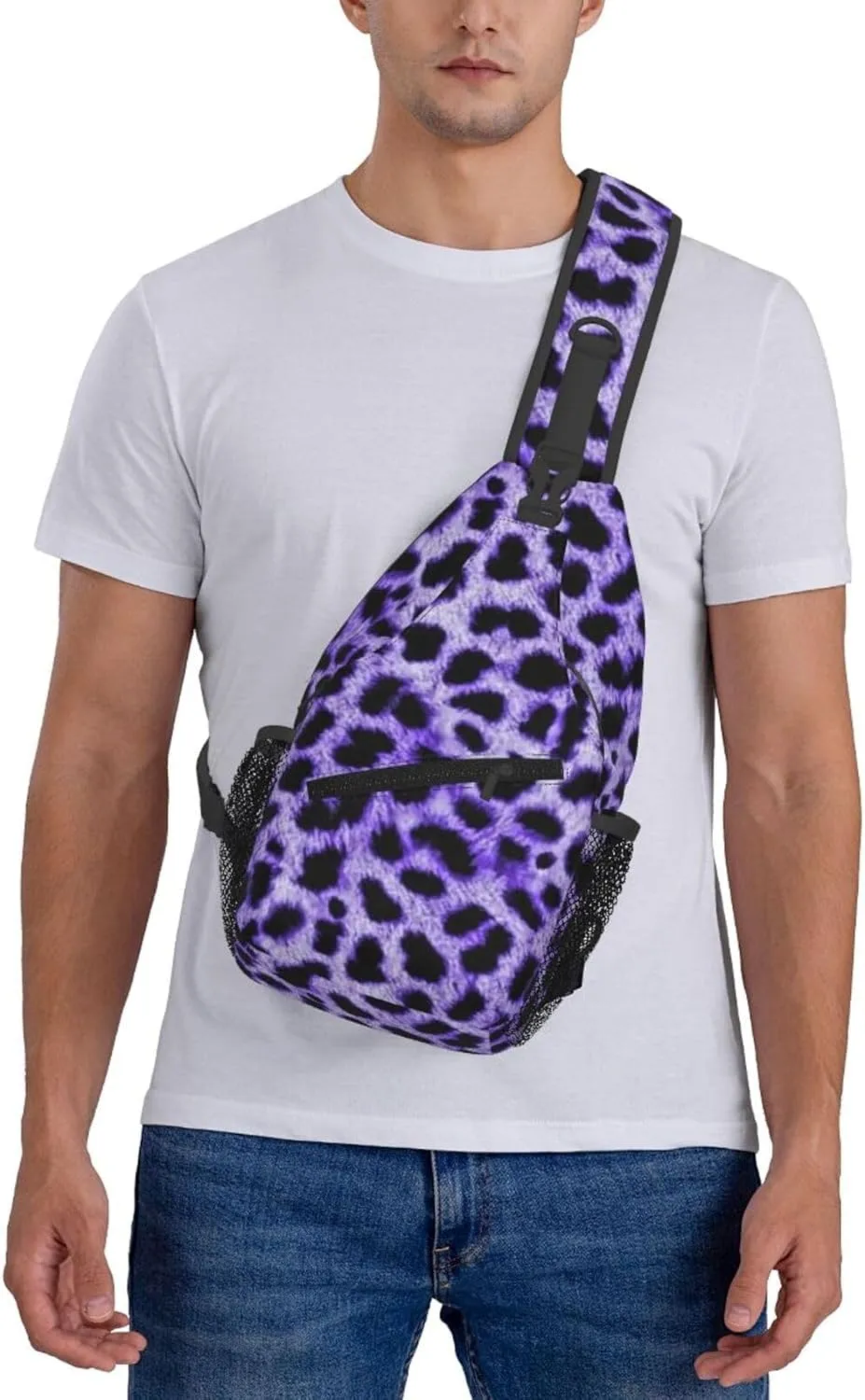 Cute Sea Otters Sling Bag Casual Chest Bags Adjustable Crossbody Bag Shoulder Backpack For Travel Hiking