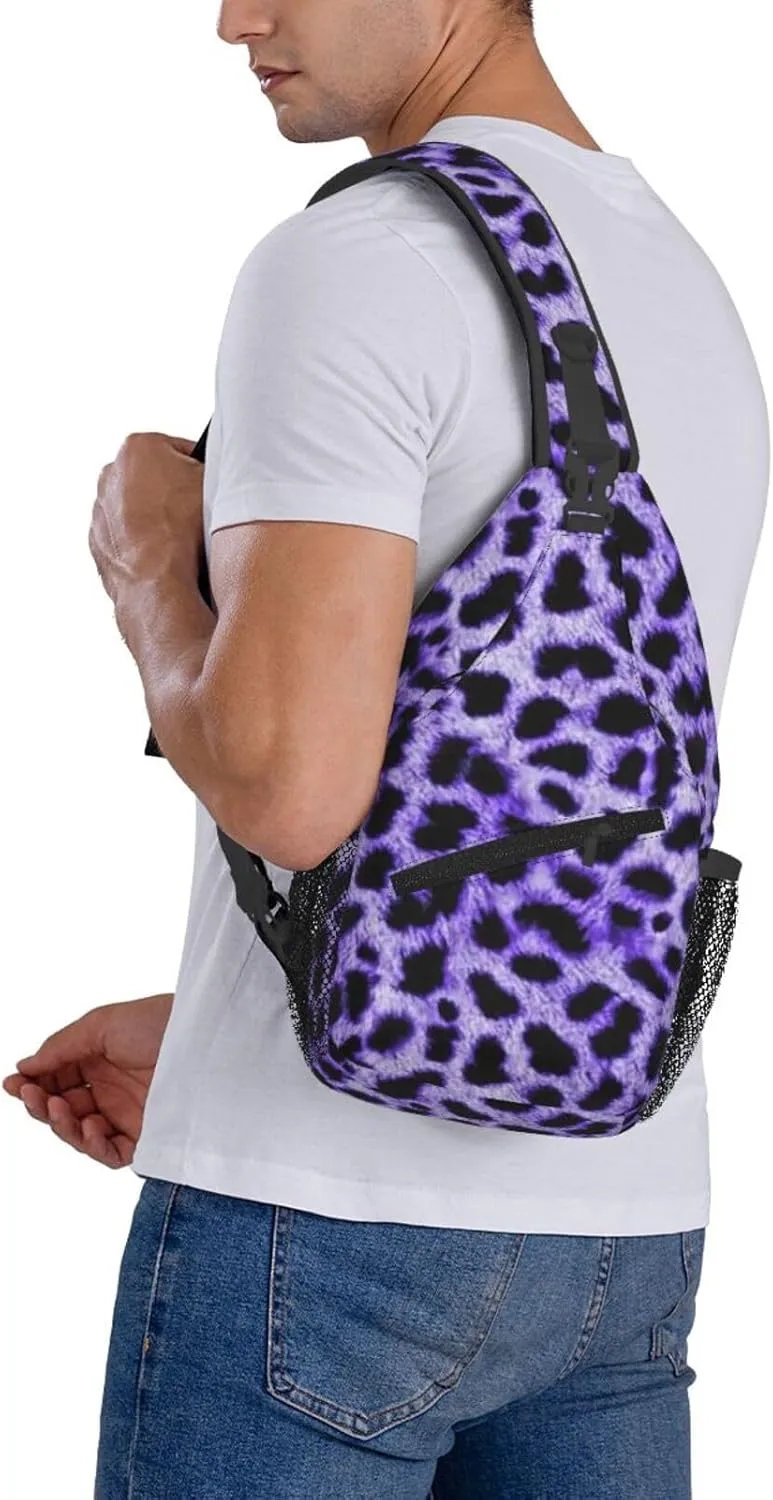 Cute Sea Otters Sling Bag Casual Chest Bags Adjustable Crossbody Bag Shoulder Backpack For Travel Hiking