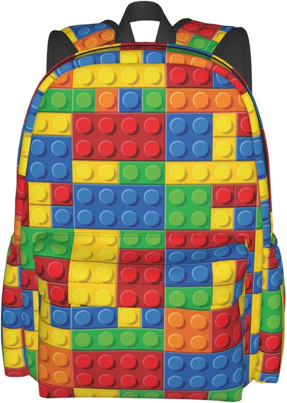 Daily Backpack Colorful Bricks Backpacks Travel Laptop Daypack 17 inch Bags for Men Women