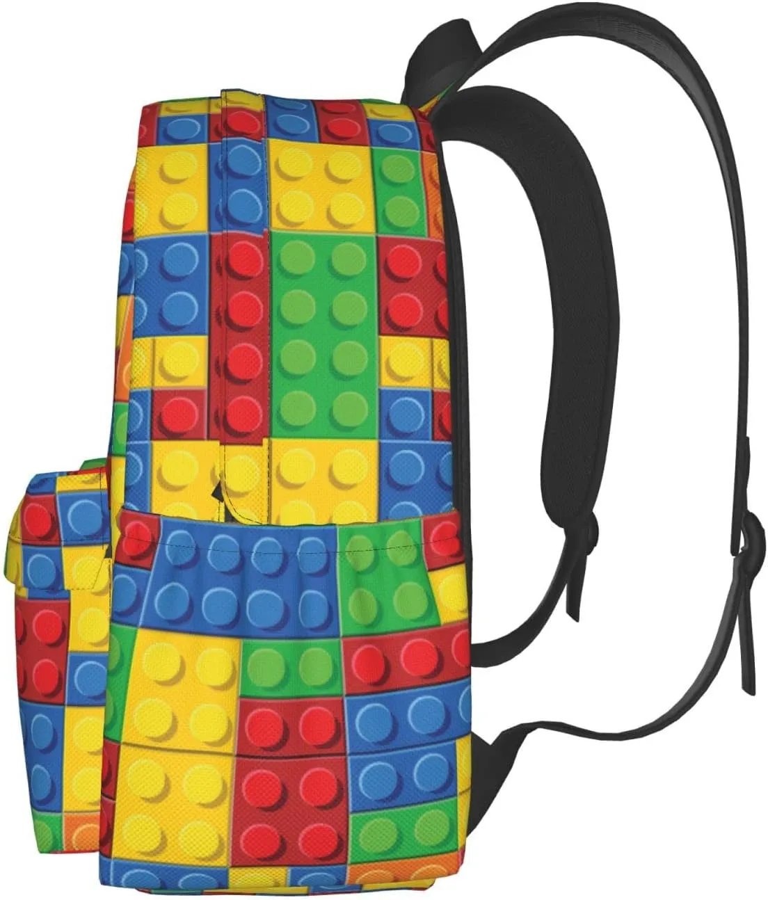 Daily Backpack Colorful Bricks Backpacks Travel Laptop Daypack 17 inch Bags for Men Women