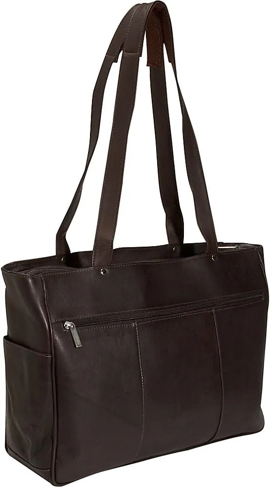 David King & Co. Women's Multi Pocket Briefcase Plus, Tan, One Size
