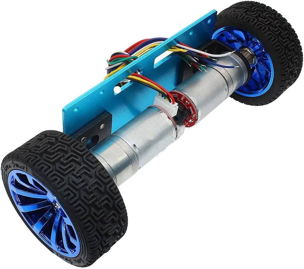 DC6V 12V 24V self-balancing Car motor,65MM wheel Smart car chassis Balanced car base Robot car model Motor - (Speed(RPM): 6V 300rpm, Voltage(V): C 65MM wheel)