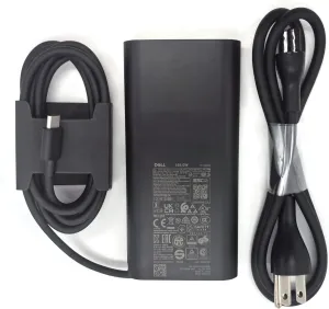 Dell Laptop Charger GAN 165W Watt USB Type C AC Power Adapter, Precision 5680 5690 AC Charger, XPS 17 9720 9730 AC Adapter, Balck, DA165PM210