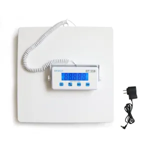 Digital Scales for Body Weight Heavy Duty for Hospital & Physician Use, Large Digital Display and Base, Desktop & Suspended Display Screen with Bracket, Weigh Up to 660lbs/300kg (White, DT-550)