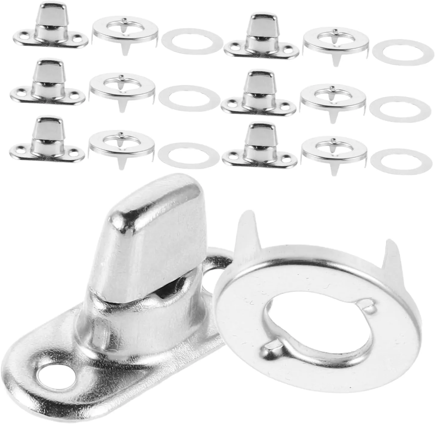 DIY Purse Closure Hardware Set 10 Pieces Metal Bag Locks Twist Fasteners Knob Locks for Briefcase Marine Fasteners